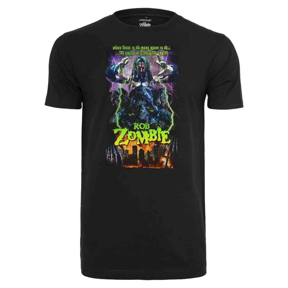 Mister Tee Rob Zombie - Upscale X Rob Zombie Heavy Overize Heren Tshirt - Zwart